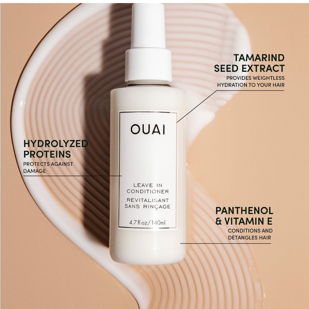 New OUAI Leave in conditioner 4.7 fl oz clean beauty frizz control all hair type